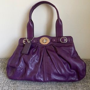 Purple Coach handbag